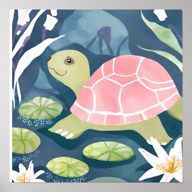 Affiche Attrape-moi si tu peux tortue (Devant)