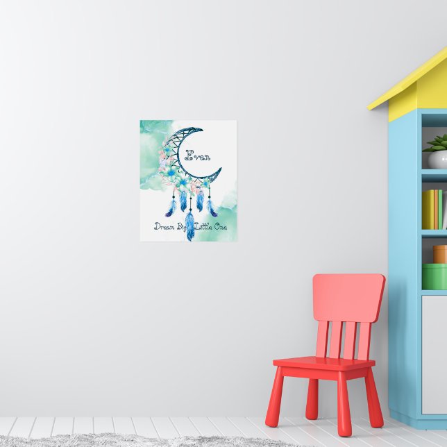 Affiche Attrape-rêves personnalisé pour enfant    (Pépinière 1)