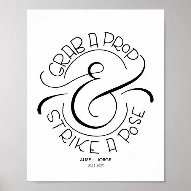 Affiche Attrapez un accessoire et frappez une pose - Photo (Devant)