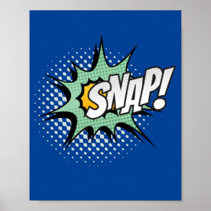 Affiche Attrapez-vous ! Action de bande dessinée de Pop Ar