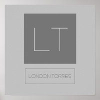 Attrayant Monogramme Gris Uni