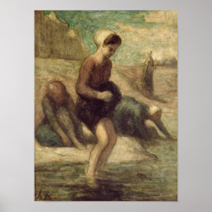 Affiche Au bord de l'eau, c.1849-53