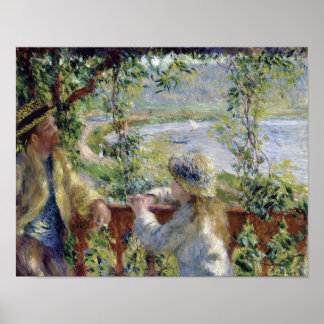 Affiche Au bord de l'eau par Renoir 