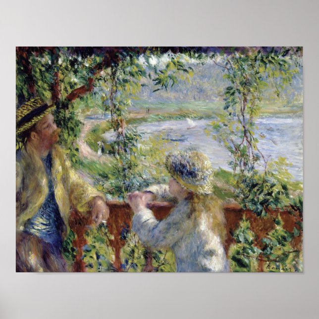 Affiche Au bord de l'eau par Renoir  (Devant)