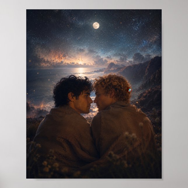 Affiche Au bord du monde | Projet d'art gay (Devant)