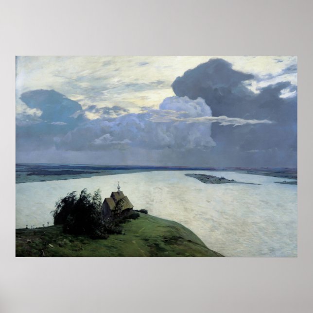 Affiche Au calme éternel par Isaac Levitan (Devant)