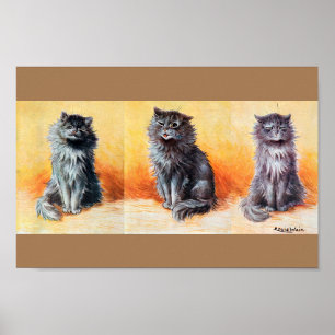 Affiche Au Cat Show, Louis Wain