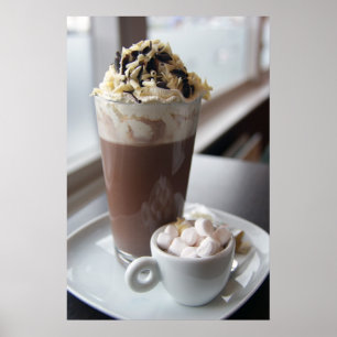 affiche au chocolat chaud