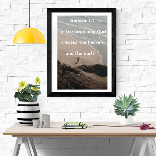 Affiche Au Début De La Création De Genèse Océan