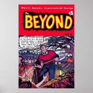 Affiche Au-Delà Des Mains De La Grave Horreur Comics Vinta