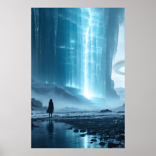 AFFICHE AU-DELÀ DU MUR DE GLACE (Devant)