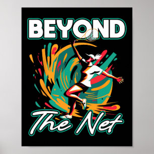 Affiche Au-Delà Du Net Joueur Badminton Leisurewe Athlétiq