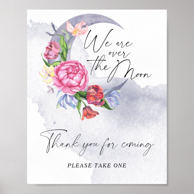 Affiche Au-dessus de la lune Merci d'être venu (Devant)