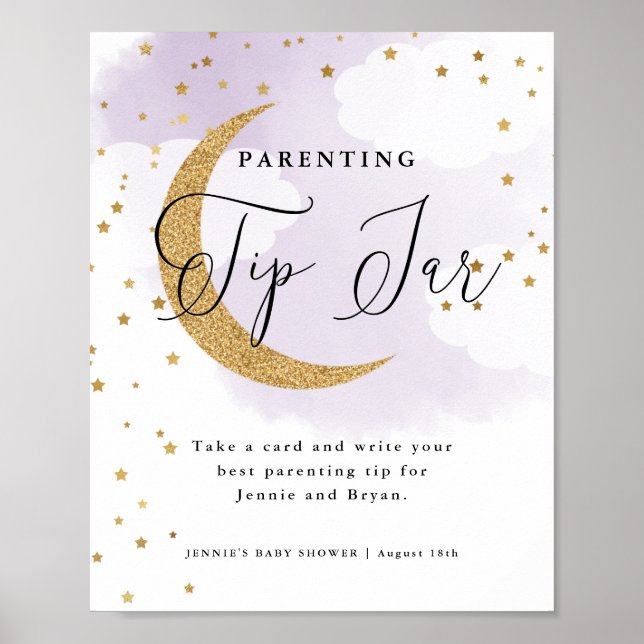 Affiche Au-dessus de la lune pourpre Conseils parentaux Ba (Devant)