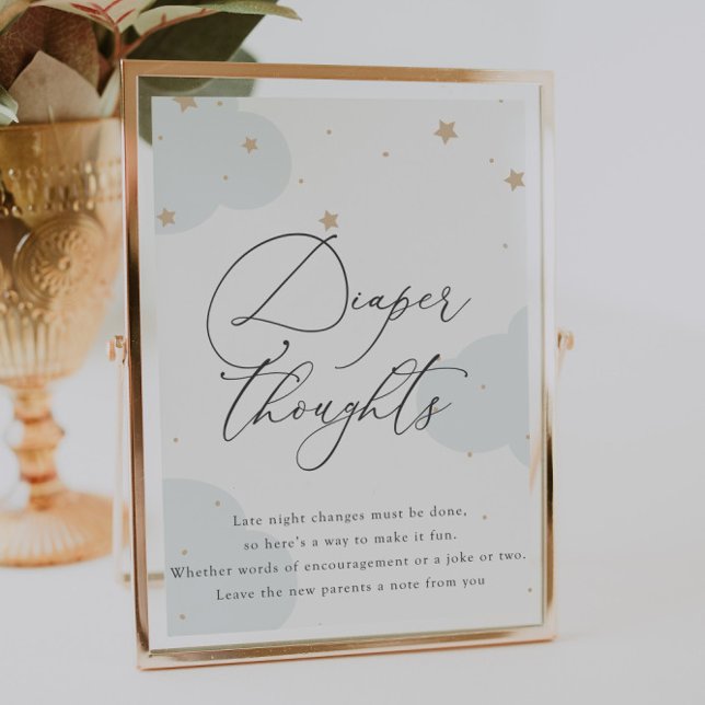 Affiche Au-dessus de la Lune Twinkle Star Diapers nocturne (Créateur téléchargé)