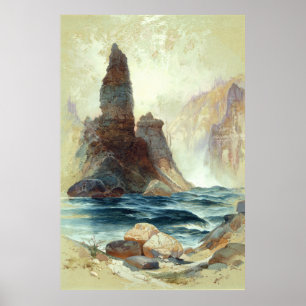 Affiche Au-dessus de Tower Falls, Moran, 1872