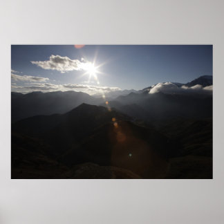 Affiche Au-dessus des montagnes