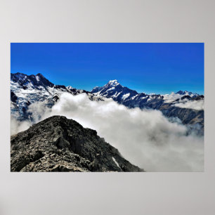 Affiche Au-dessus des nuages sur le mont Ollivier