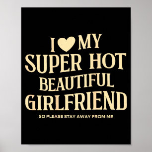 Affiche (au dos) J'aime ma copine super sexy et magnifique