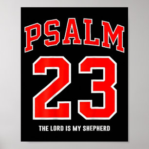 Affiche (au dos) Psaume 23 Le Seigneur est mon berger