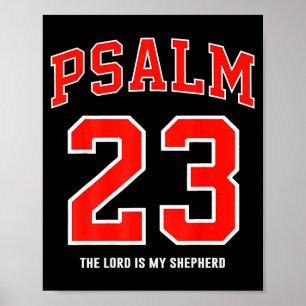 Affiche (au dos) Psaume 23 Le Seigneur est mon berger