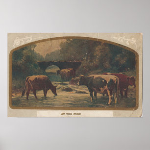 Affiche Au Ford Postmark Brighton, IA déc. 7, 1910