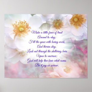 Affiche Au jour le jour de l'aide de Dieu