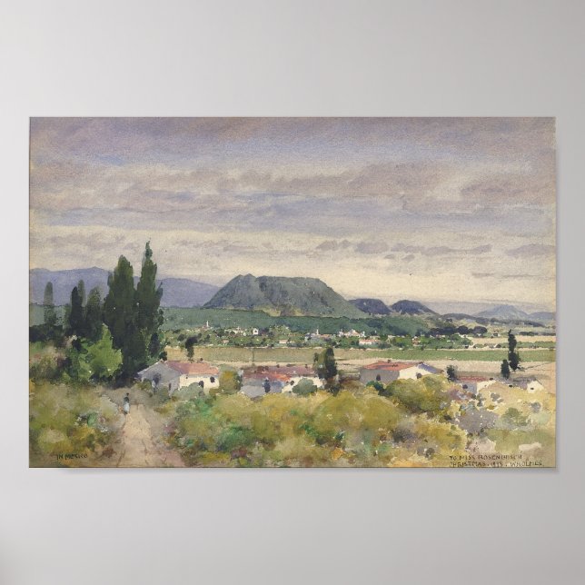 Affiche Au Mexique William Henry Holmes Aquarelle Art (Devant)