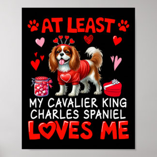 Affiche Au moins Cavalier King Charles Spaniel m'aimant V