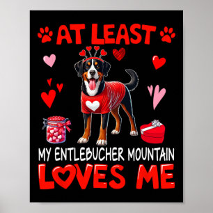 Affiche Au moins mon Entlebucher de montagne m'aimant Vale