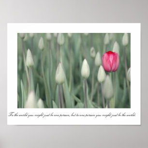 Affiche Au monde vous pourriez juste être une personne,