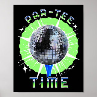 Affiche Au Parc Time Funny Golf Et Disco Party