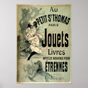 Affiche Au Petit S Thomas Paris Jouets Livres