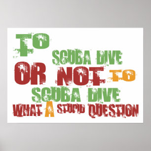 Affiche Au piqué de scaphandre