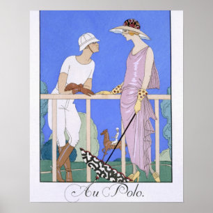 Affiche Au polo, 1920-29 (copie de pochoir)