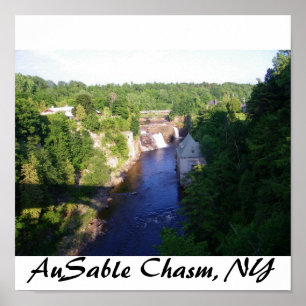 Affiche Au Sable Chasm, New York