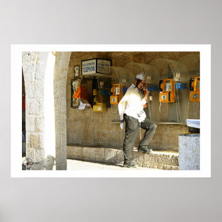 Affiche Au téléphone