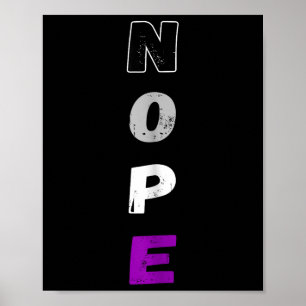Affiche Aual Nope Ace Pride Indicateur Auality Lgbt Commun