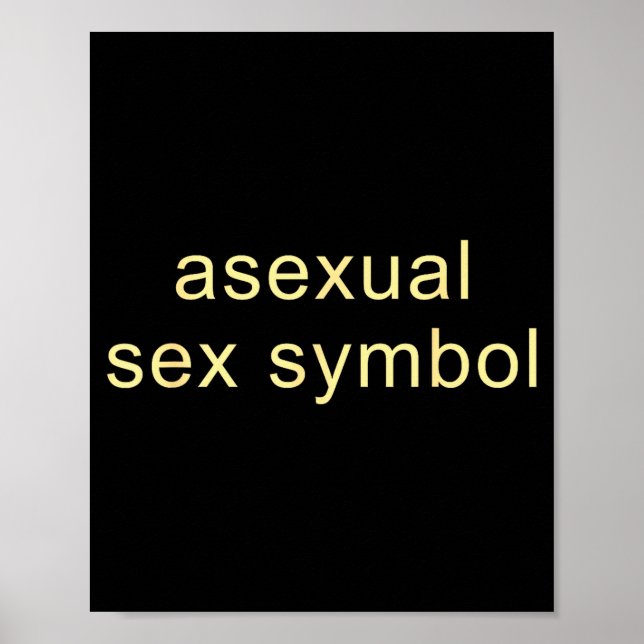 Affiche Aual Symbol Funny Pride Lgbtq Ace  (Devant)