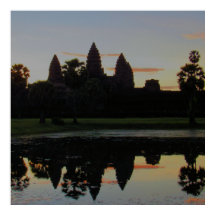 Aube à Angkor Wat