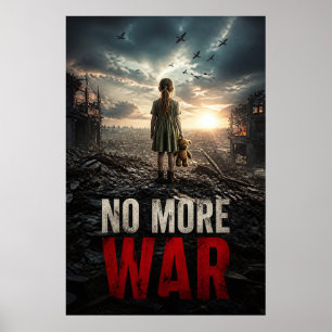 Affiche Aube de plus de guerre au-delà de l'affiche des ru