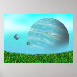 Affiche Aube d'une planète inconnue.