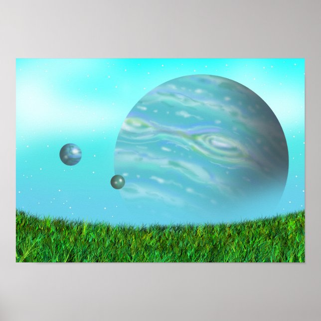 Affiche Aube d'une planète inconnue. (Devant)