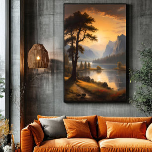 Affiche Aube sur les montagnes éternelles