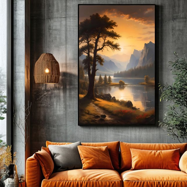 Affiche Aube sur les montagnes éternelles (Créateur téléchargé)