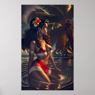 Affiche Aube tropicale