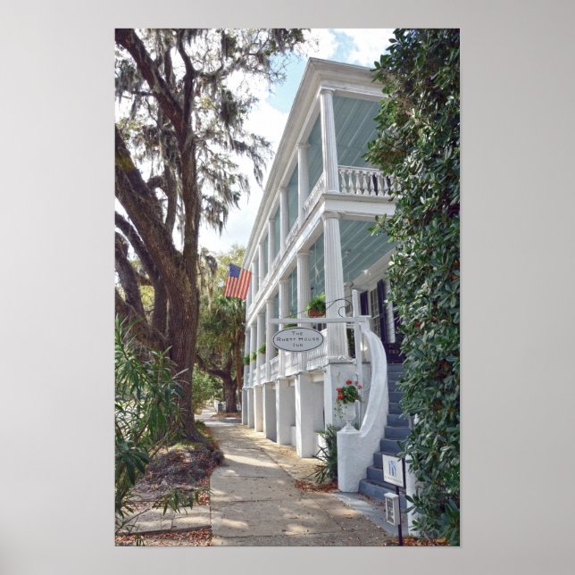 Affiche Auberge historique de Beaufort, Caroline du Sud (Devant)