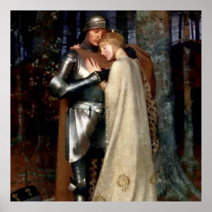 Affiche Aucassin et Nicolette Peinture médiévale de Marian