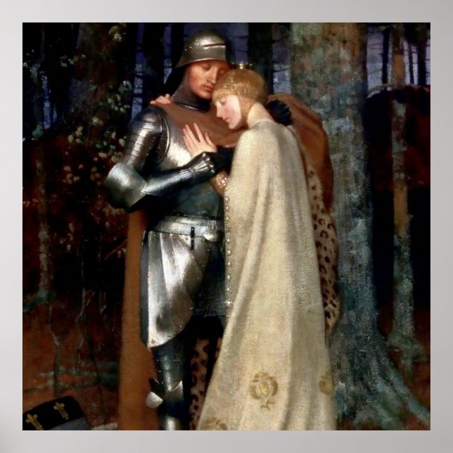 Affiche Aucassin et Nicolette Peinture médiévale de Marian (Devant)