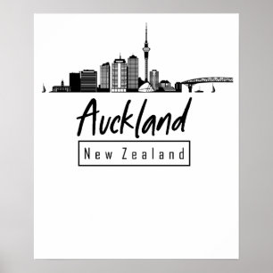 Affiche Auckland, Nouvelle-Zélande